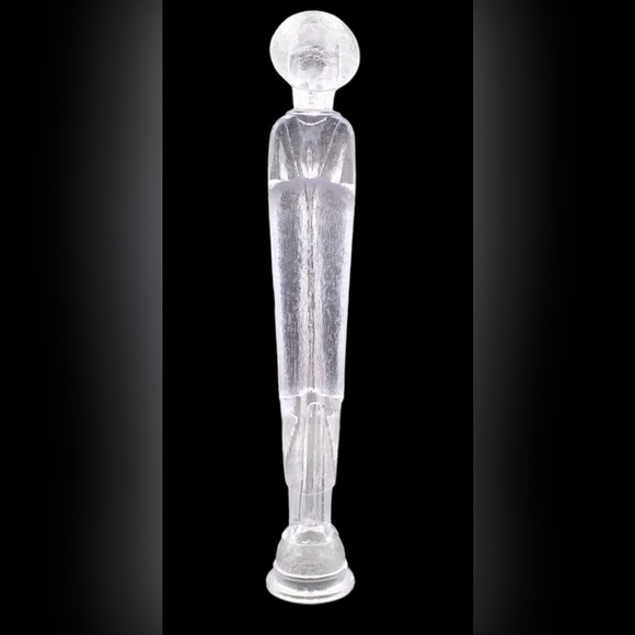 Vintage Clear Acrylic Mother Virgin Mary Sculpture Statue Christian 13" RARE MCM - Picture 6 of 7